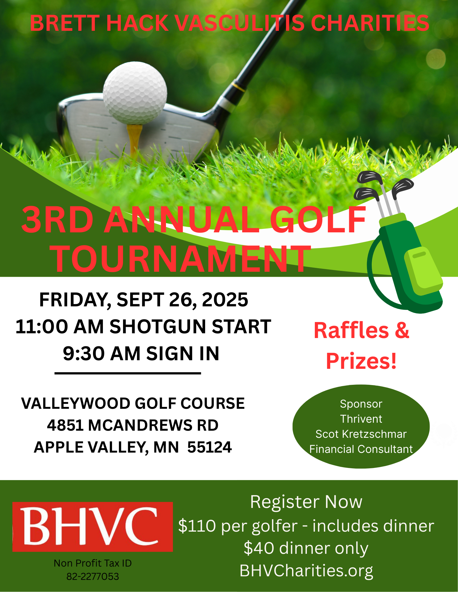 BHVC 2025 Golf Tournament
