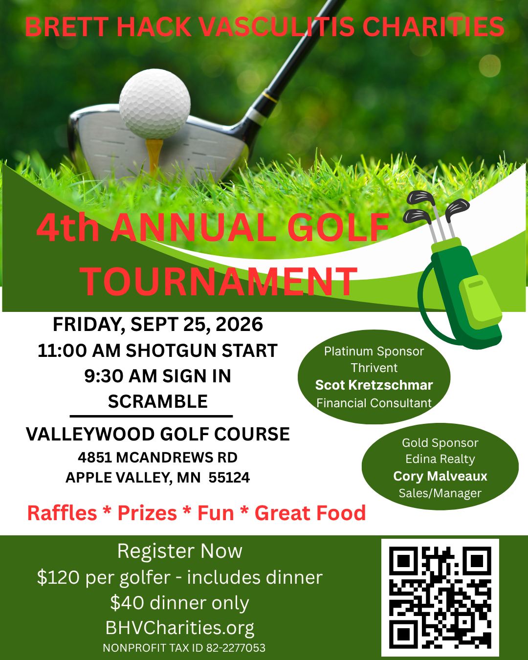 BHVC 2026 Golf Tournament