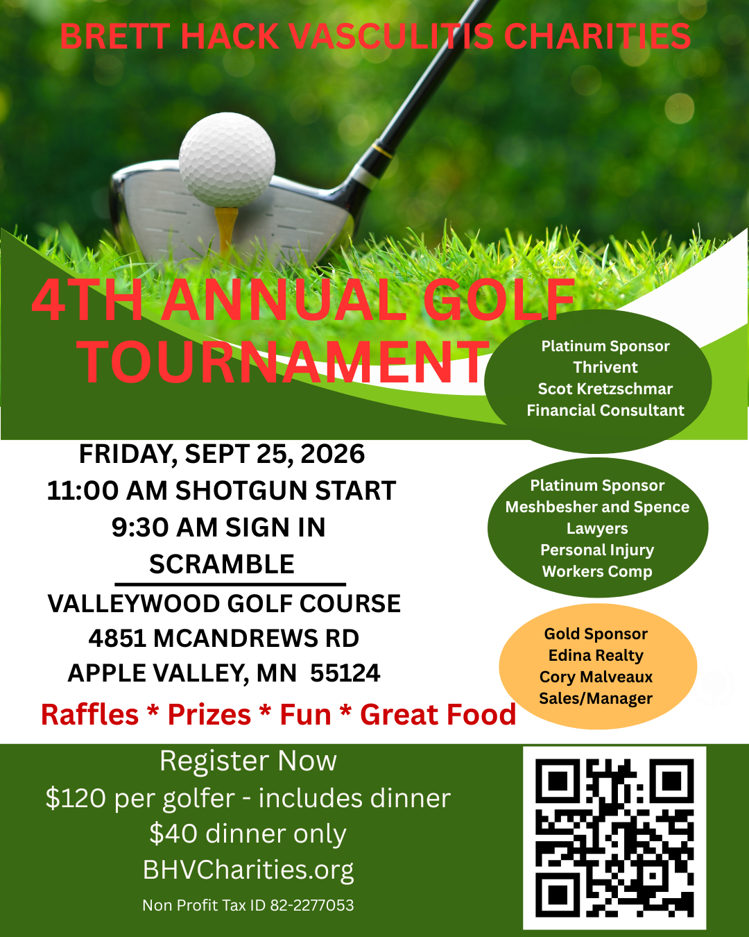 BHVC 2026 Golf Tournament